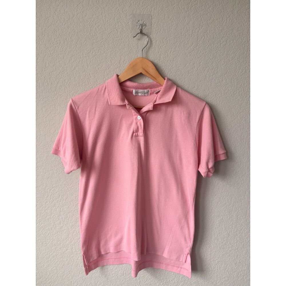 Preppy Y2K 90's Laura Gayle Polo Short Sleeve Pullover, M